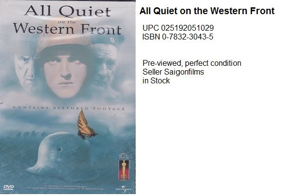 All Quiet on The Western Front All Quiet on The Western Front