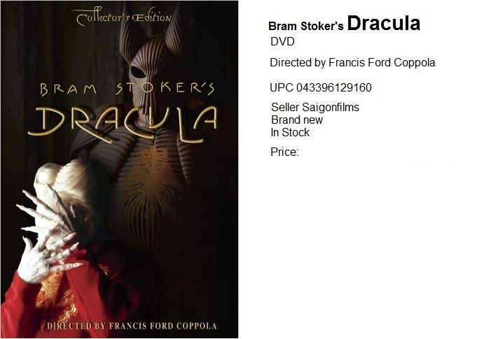 Bram Stoker's Dracula Bram Stoker's Dracula