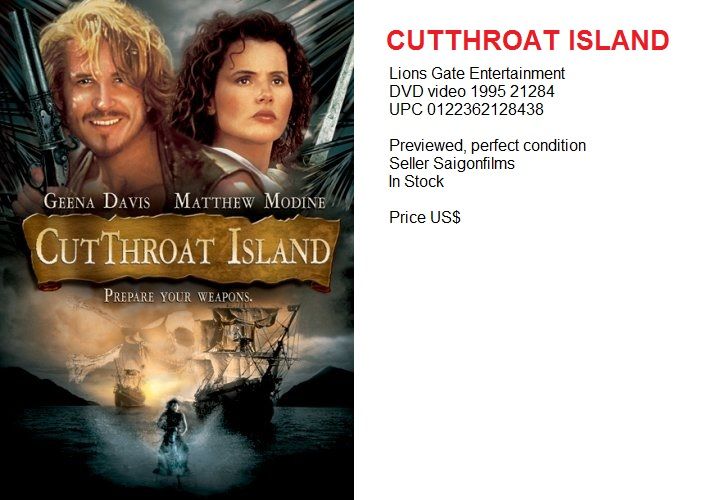 Cutthroat Island Cutthroat Island