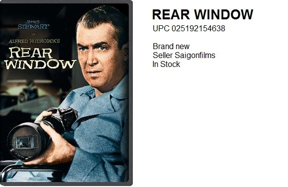 Alfred Hitchcock's Rear Window. Click to view larger picture Rear Window